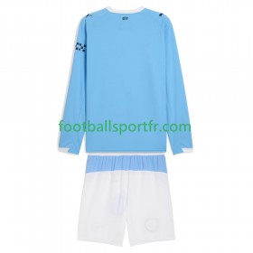 Tenue Manchester City Enfant Domicile 2025-2026 Maillot de Foot ML
